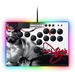 Controler Arcade Razer Kitsune Ryu Edition pentru PS5 si PC, 4 butoane, design portabil