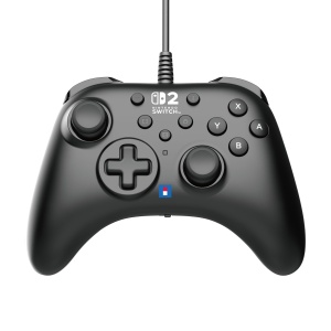 Controler cu fir HORI HORIPAD Turbo (negru) pentru Nintendo Switch 2 - Licentiat oficial de Nintendo