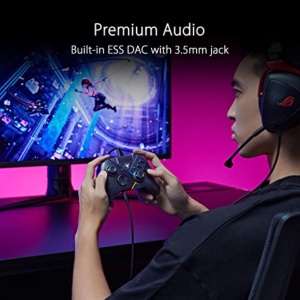 Controller PC ASUS ROG Raikiri, personalizabil, cu iluminare RGB, audio premium - Img 4