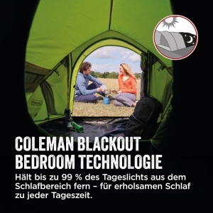 Cort Coleman Darwin 3 Plus cu tehnologie BlackOut, 3 persoane, impermeabil - Img 2
