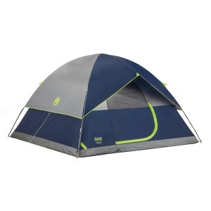 Cort de Camping Coleman Sundome, Capacitate 6 Persoane, Culoare Marine, Inaltime 1.8m