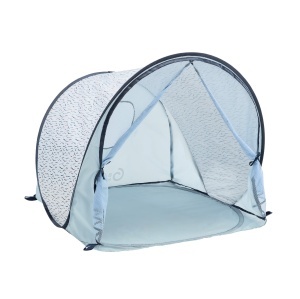Cort de plaja Babymoov Blue Waves cu UV 50, Pop-Up, 2 locuri, Albastru - Img 1