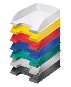 Cos de birou Leitz Plus Standard A4, 5 bucati, capacitate 4 kg, culoare gri - Img 8