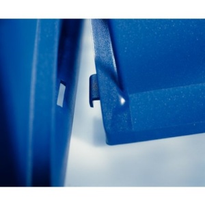 Cos de birou Leitz Sorty 52300035, A4 Maxi, albastru, cu 3 compartimente - Img 2