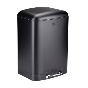 Cos de gunoi Dirt Devil 12L, inox, cu soft close, negru - Img 1