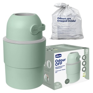 Cos de gunoi pentru scutece Chicco, compact, 35 scutece, verde