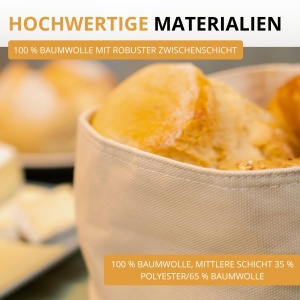 Cos de paine Westmark Brottasche Rotund Bumbac Bej O 20 x 12 cm - Img 4