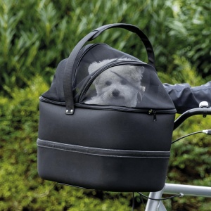 Cos pentru bicicleta TRIXIE 41 47 29 cm, capacitate 6 kg, cu plasa de protectie - Img 3
