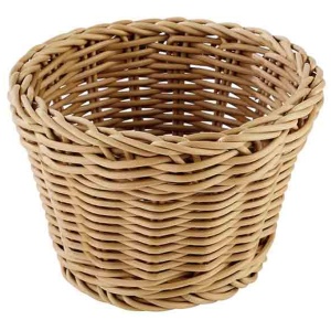 Cos rotund APS Profi Line, 13 cm, din polipropilena, bej