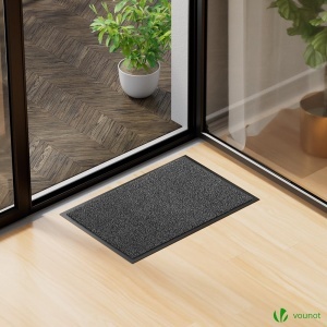 Covoare de intrare VOUNOT 2 x 40x60cm, rutschfest, lavabil, gri-antracit - Img 2