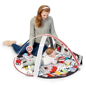 Covor de joaca Kinderkraft 4SMART, multi-zonal, cu accesorii si culori contrastante - Img 5