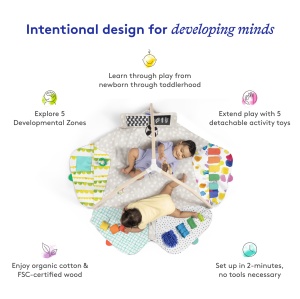 Covor de joaca pentru bebelusi Lovevery Play Gym, design modern, materiale sigure - Img 3