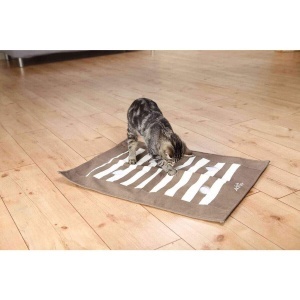 Covor de joaca pentru pisici TRIXIE Cat Activity Pfoteldecke, 70x50 cm, marocrem - Img 2