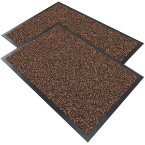 Covorase de intrare VOUNOT, 2 bucati, rutschfest, 40x60cm, maro