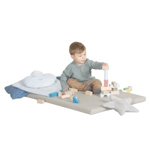 Covorase de joaca roba Spielmatte Luxe - 78 x 100 cm, bejgri, usor de curatat