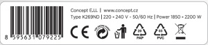 Cratita electrica Concept RK3385, 1.7 l, Negru, cu control temperatura - Img 6
