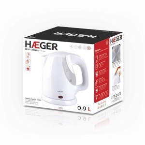 Cratita electrica HAEGER Mini Lisbon 0,9 l, 1300 W, inox, protectie la fierbere - Img 4