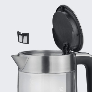Cratita electrica Severin 1,7L, 2200W, inox si sticla - Img 5