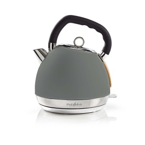 Cratita electrica Wasserkocher 1.8 l 2200 W gri cu protectie la fierbere - Img 1