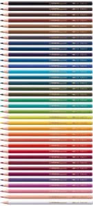 Creion acuarelabil STABILO aquacolor - 36 culori, mina 2,8 mm, din lemn sustenabil - Img 3