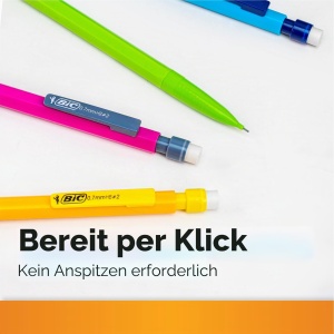 Creion mecanic BIC Matic, 5 bucati, 0.7 mm, culori vibrante - Img 3