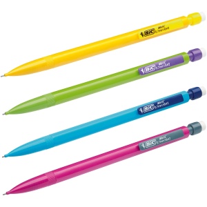 Creion mecanic BIC Matic Fun 0,7 mm HB cu radierguma, 10 bucati, culori vibrante - Img 4