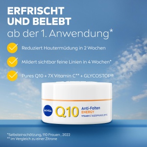 Crema de fata NIVEA Q10 Anti-Falten cu Vitamina C, 50 ml, LSF 15 - Img 2