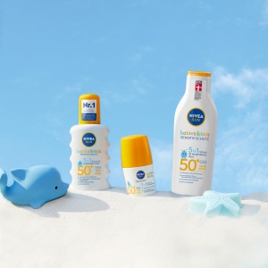 Crema solara NIVEA SUN Babies Kids Sensitiv 5in1 Roll-On LSF 50, 50 ml, extra wasserfest - Img 7