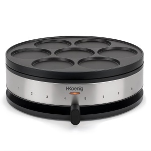 Crepe Maker H.Koenig KREP56, 1500W, 2 in 1, Placi Antiaderente