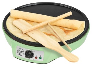 Crepesmaker Bestron ASW602G 30 cm, termostat ajustabil, culoare verde