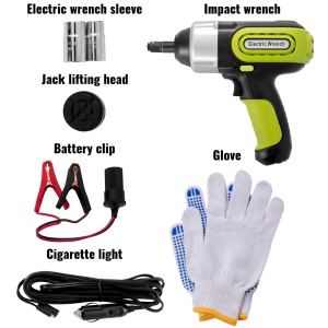 Cric electric hidraulic VEVOR, 5 tone, cu cheie de impact, afisaj LCD si pompa de umflat - Img 8