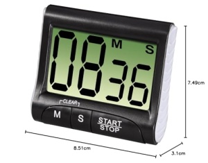 Cronometru digital de bucatarie Xavax, functie timer si stop, afisaj mare, negru - Img 6