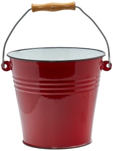 Cubo de plastic Ibili 911522, 22 cm, culoare rosie