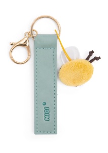Culoare turcoaz, breloc NICI Bee Happy, 10cm, cu bumbac plush - Img 2