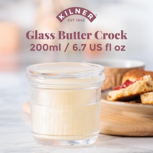 Cupa pentru unt Kilner, 200 ml, din sticla, capac etans - Img 2