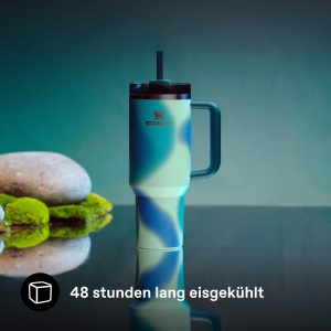 Cupa termoizolanta Stanley 1913 Quencher H2.0, 1.2L, culoare Coastal Teal Motion - Img 4