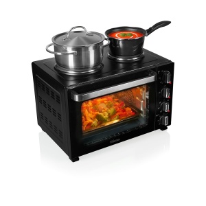 Cuptor cu aer cald Tristar OV-3670, 35 L, 3200 W, cu 2 plite de gatit