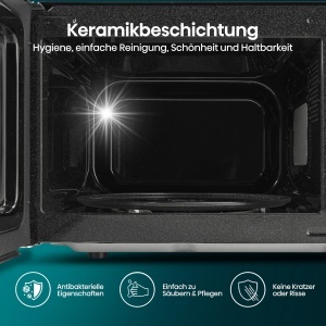 Cuptor cu microunde Hisense H23MOBS4HI 23 L 900W InverterTechAcoperire ceramicaSticla premiumGatit personalizat multifazatFunctie de dezghetare10 nive - Img 7