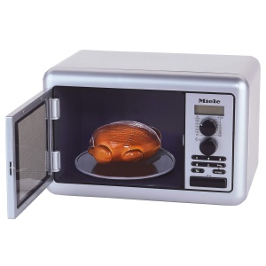 Cuptor cu microunde pentru copii Theo Klein 9492, design Miele, cu timer si sunet