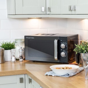 Cuptor cu microunde Russell Hobbs Inspire RHM1731B 700W 17L Negru 5 nivele de putere - Img 2