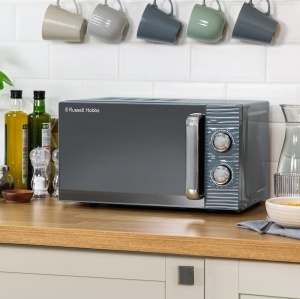 Cuptor cu microunde Russell Hobbs RHM1731G, 17L, 700W, Gri, 5 trepte de putere - Img 2