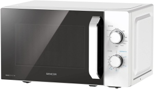 Cuptor cu microunde Sencor cu gratar - Puternic si elegant - Aparat multifunctional cu interior emailat pentru curatare usoara, 20L, alb - SMW 4220WH - Img 1