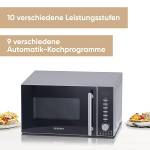 Cuptor cu microunde SEVERIN MW 7773 3-in-1 Negru Functie Grill si Aer Cald - Img 2