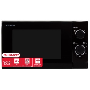 Cuptor cu microunde SHARP R200BKW, 20L, 800W, Negru