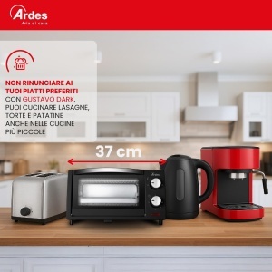 Cuptor electric ARDES AR6211B, 10L, 800W, cu termostat si timer - Img 5