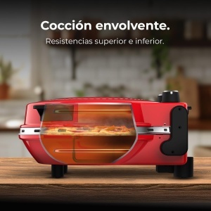 Cuptor electric pentru pizza Cecotec Fun PizzaCo Mamma Mia Window 1200W temperatura 400degC placi ceramice - Img 8