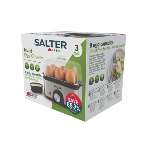 Cuptor pentru oua Salter, capacitate 8 oua, timer 15 minute, design compact - Img 2