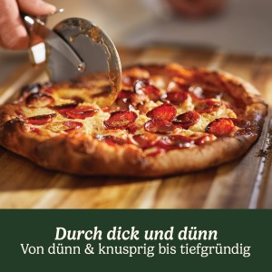 Cuptor pentru pizza Cuisinart | Pentru utilizare in interior | Aroma la cuptor cu lemne in 5 minute | Set de pizza inclus: coaja de pizza, taietor de piatra, piatra si tigaie adanca | Timp si temperatura reglabile pana la 400degC - Img 3