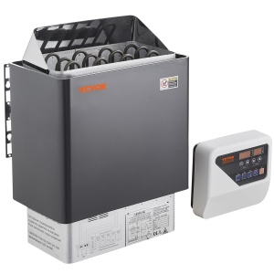 Cuptor sauna VEVOR SCA-60BW, 6 kW, pentru spatii de 5-9 m, control digital - Img 9