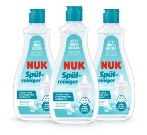 Curatator de biberoane NUK 500 ml Ideal pentru curatarea biberoanelor tetinelor si accesoriilor Detergent fara parfum pH neutru Sticla 100 reciclabila